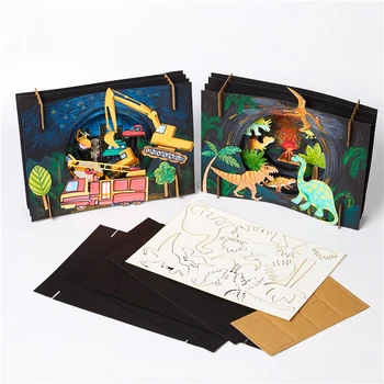 

DIY Vast Starry Sky Craft Toys For Children Lovely Dinosaur Children Handmade DIY Crafts Educational Toys For Kids