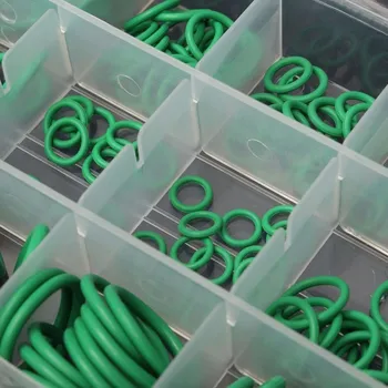 

270pc Air Conditioning O-ring 18 Grid Sealing Rubber Gaskets Rubber Washer Assortment Standard Parts Seal O-ring Gaskets Sets