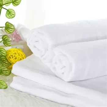 

10Pcs Baby Cotton Cloth Diapers Reusable Inserts Liners 3 Layer Newborn Nappy For Real Pocket Cloth Nappy Diaper