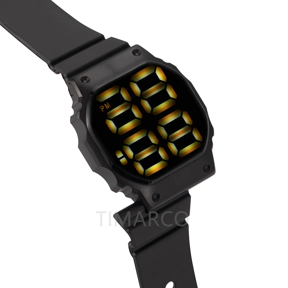 2021 Men's Watch LED Digital Watch for Men Women Sports Army Military Wristwatches Simple Silicone Electronic Cock Reloj Hombre
