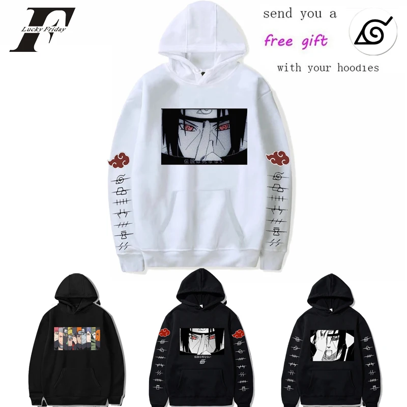 Manga sudaderas de Akatsuki sudadera hombres/mujeres Streetwear chándal Pullover Sudadera con capucha Itachi hombres ropa de otoño Ropa Hip Hop