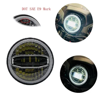 

1 pcs New 7 inch motorcycle car led headlight with DRL For Jeep JK Softail Deluxe Softail Slim Fatboy Switchback Led headlamp