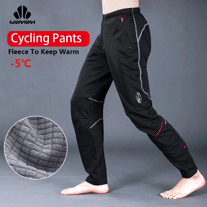 SOBIKE-Pantalones largos de bicicleta de invierno para hombre y calzas cálidas a de e impermeables para ciclismo, ropa deportiva para exteriores _ - AliExpress Mobile