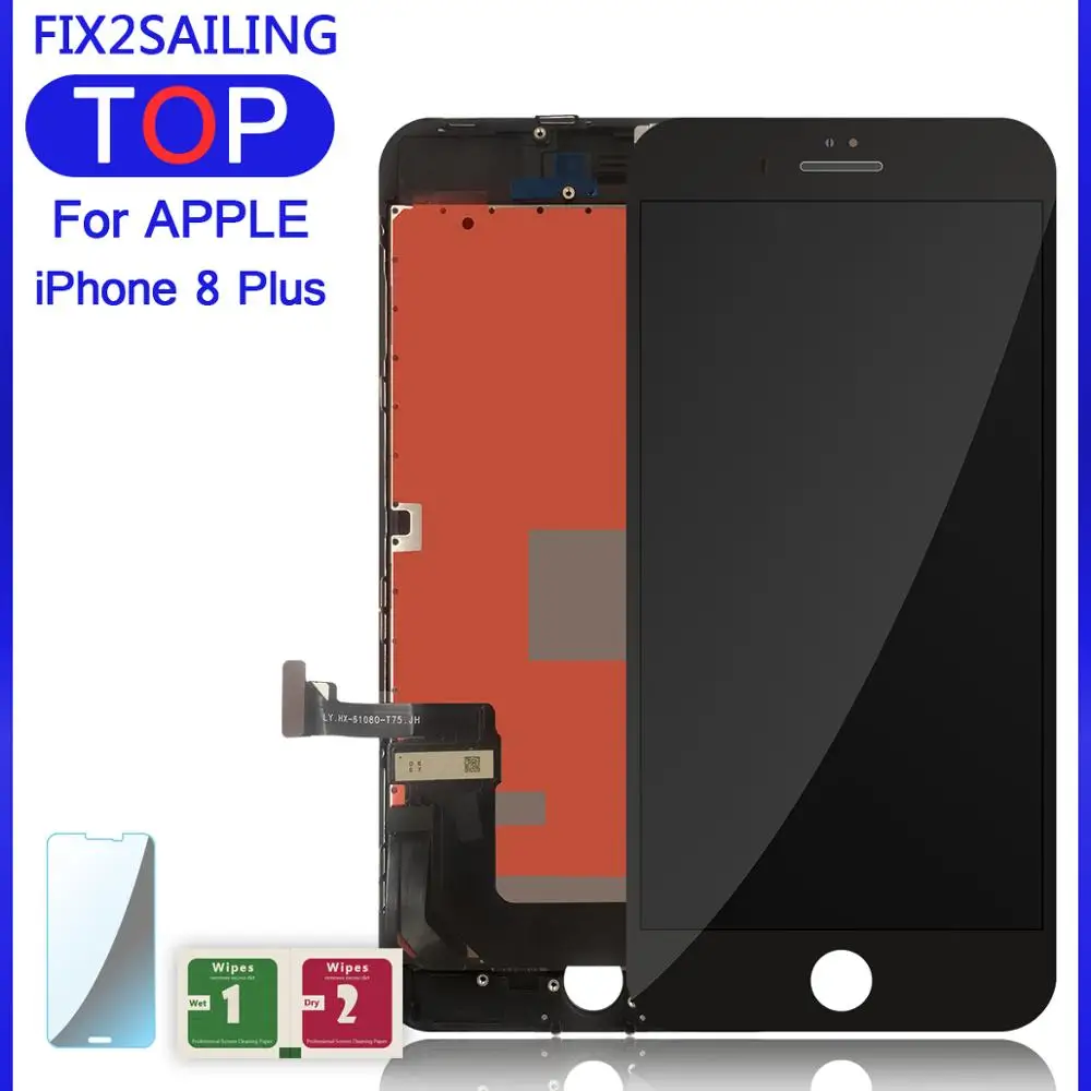 100% AAAA ЖК экран для iPhone 8 Plus дисплей дигитайзер сенсорный модуль сменных