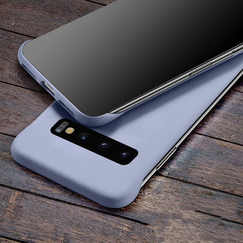 Бескаркасный жесткий чехол для Samsung Galaxy S8 S9 S10 Plus S10E Note 8 9 10 Plus ультратонкий Жидкий чехол для ПК Galaxy S10+ Note 10
