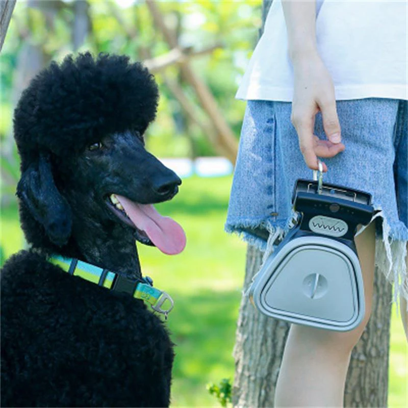 Dispensador plegable de Bolsa para popó para mascotas, suministros de limpieza al aire libre, para mascotas, gatos y perros