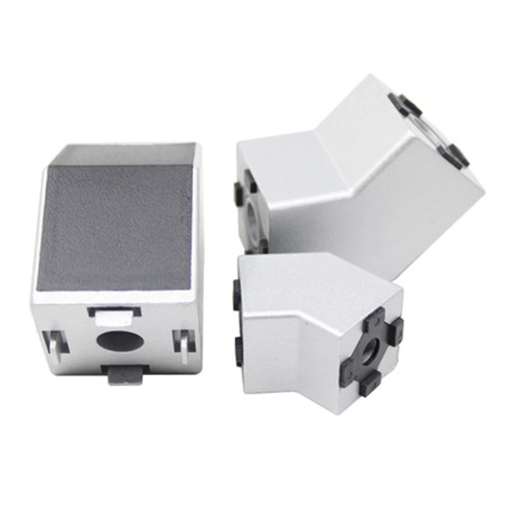 Ângulo Fixador com Tampa Protetora e Parafusos Porca 135 Graus Canto Conector ue Perfil de Alumínio Padrão 3030 4040 4545 1pc