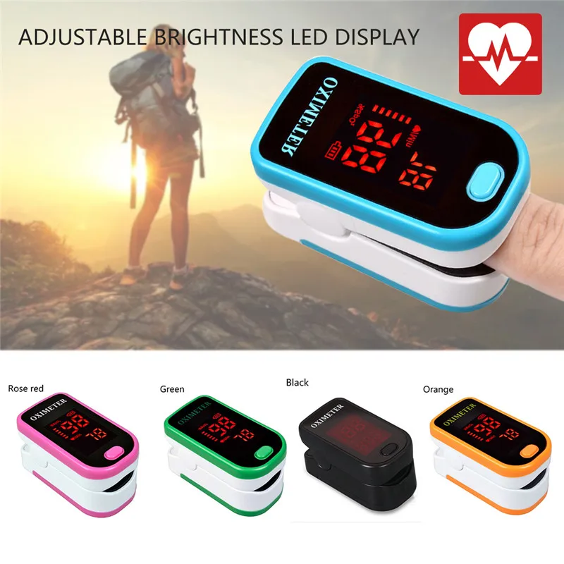 

CYSINCOS Finger Oximeter With Case Fingertip Oximetro De Pulso De Dedo LED Oximeters Saturator Pulsioximetro