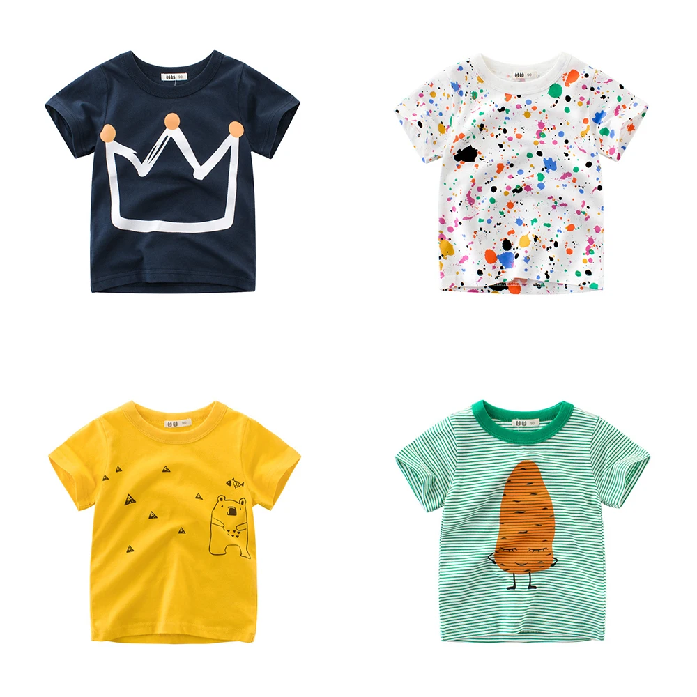 

boys t shirt children 's short sleeve t- shirt cotton baby tops boutique kids clothing matching family outfits baby boy