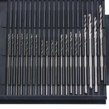 

20pcs 0.3-1.6mm HSS Small Micro Drill Bit High Speed Steel Drill Bits Set With Carry Case Crafts Jewelry Drilling Tool