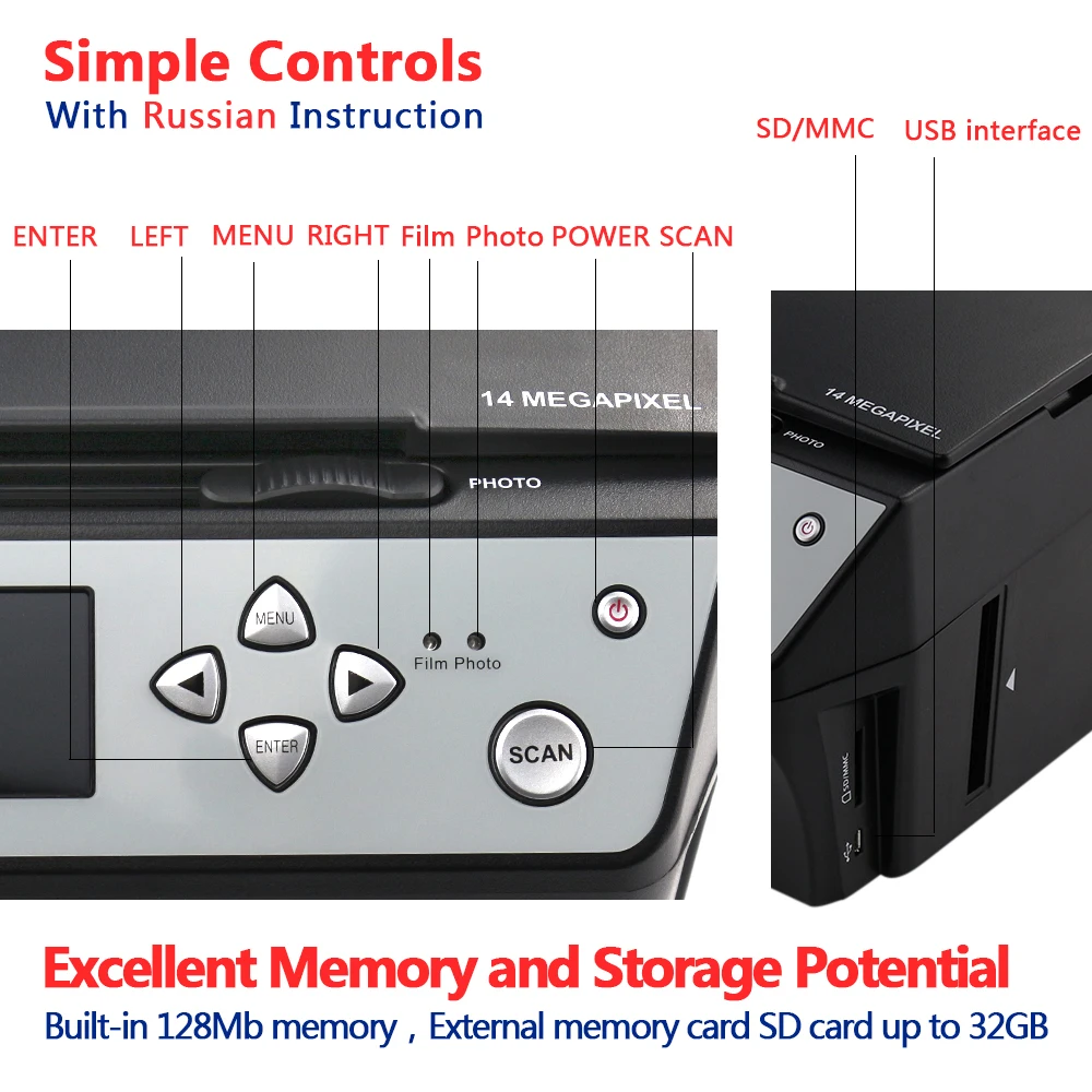4 in 1 COMBO 22 Mega Pixels Photo and Digital 35