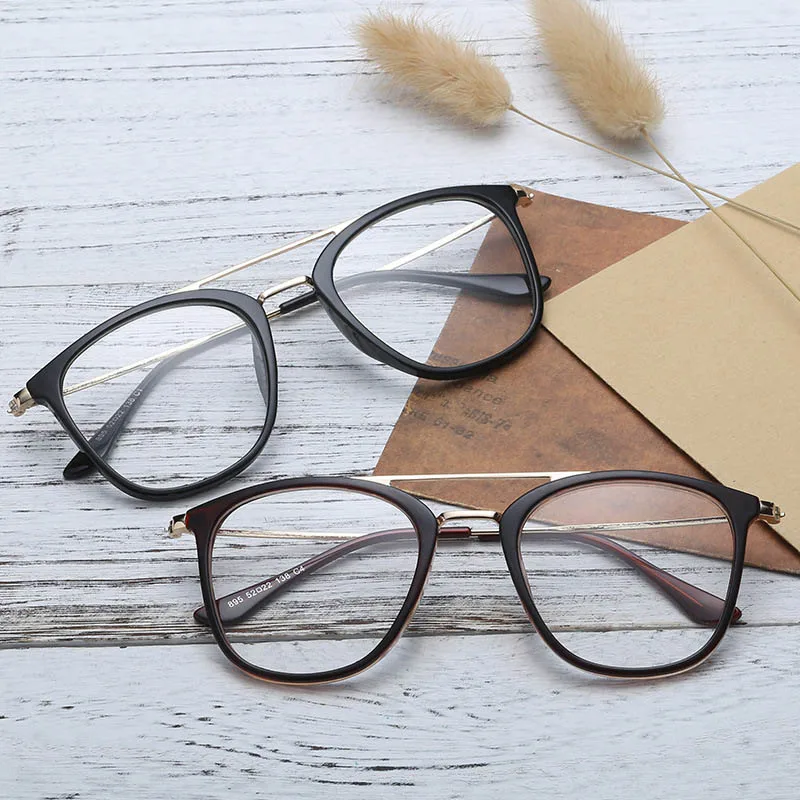 

Classic Square Glasses Full Frame Polarized Women Men Optical Prescription Myopia Frames Double Bridge Brand Designer Eyeglasses