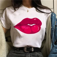 Special Price 2020 Fashion Women Harajuku Flaming lips Printed T Shirt Casual Short Sleeve Women's T-shirt Soft Female T shirt Special Price 2020 Fashion Women Harajuku Flaming lips Printed T Shirt Casual Short Sleeve Women's T-shirt Soft Female T shirt