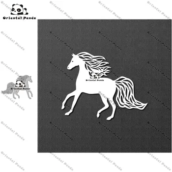 

New Dies 2020 Galloping horse Metal Cutting Dies diy Dies photo album cutting dies Scrapbooking Stencil Die Cuts Card Making