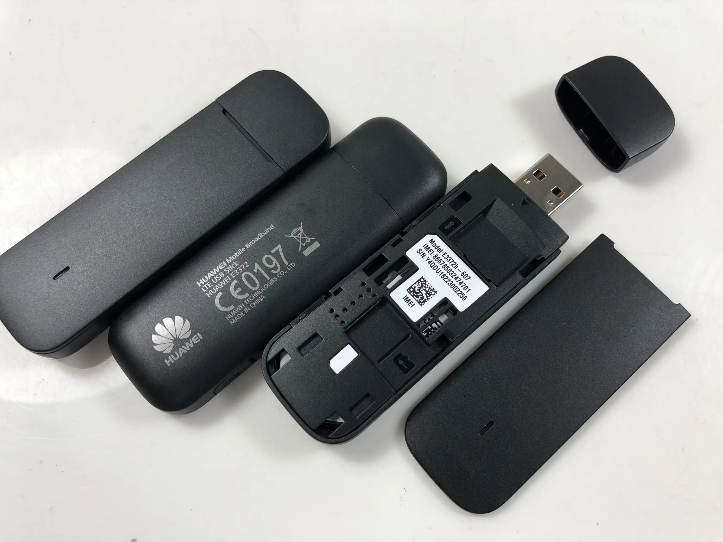Разблокированный Huawei E3372 4G LTE USB ключ 150 Мбит/с флешка Datacard с 2 антеннами|3G модемы| |
