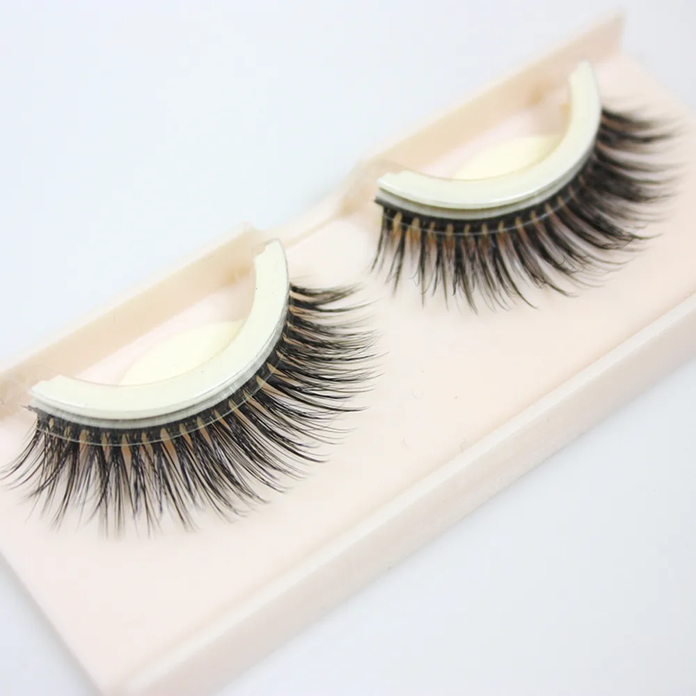 Natural Long Eyelash Cross Wispy Fluffy Lashes New Eye Makeup Tools Beauty Tools Water Margin Faux Mink Hair False Eyelashes