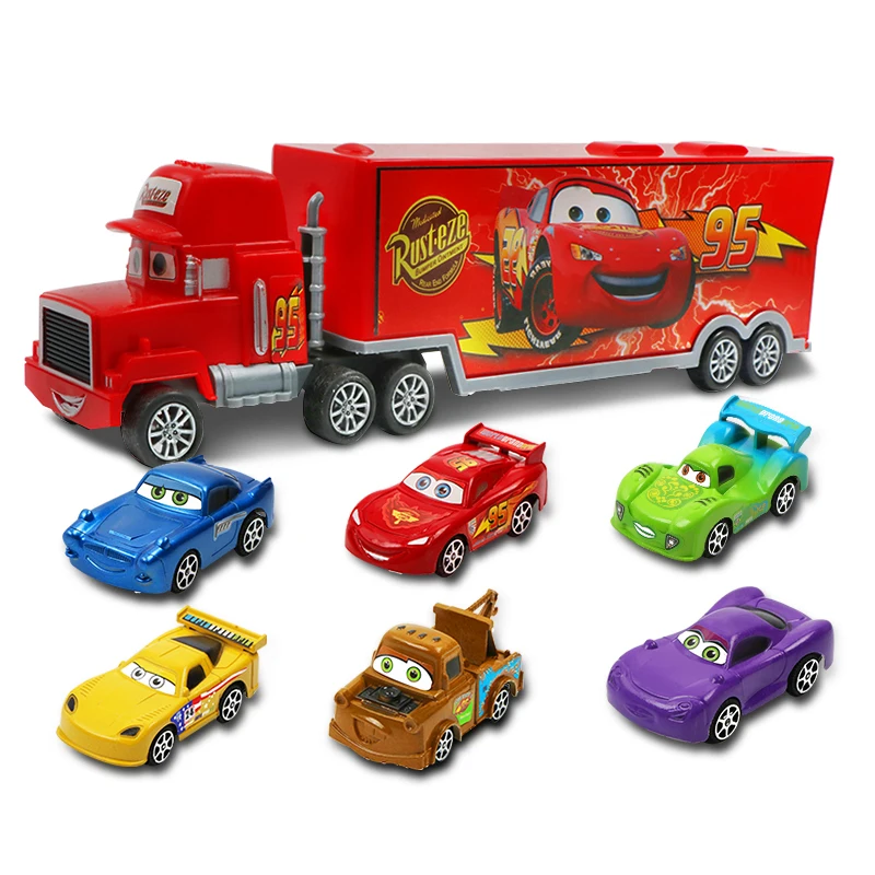 7 шт./компл. Disney Pixar машина 3 Jackson Storm McQueen молния Круз Мак дядюшка 1:55 Модель