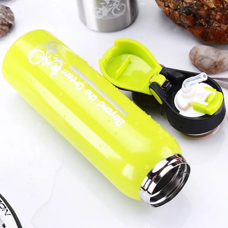 500ML Mountain Bike Riding Drink Bottle Insulated Water Bottle Double Walled Vacuum Bicycle Kettle Stainless Steel Cup Thermos for water bottle bicycle water bottle sports bottle