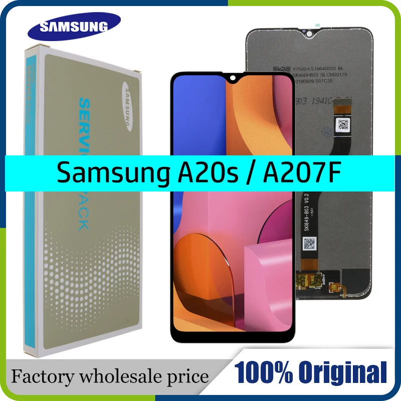 10 шт./лот оригинальный 6 5 &quotЖК дисплей для Samsung Galaxy A20s A207 A2070 SM A207F ЖК сменный экран
