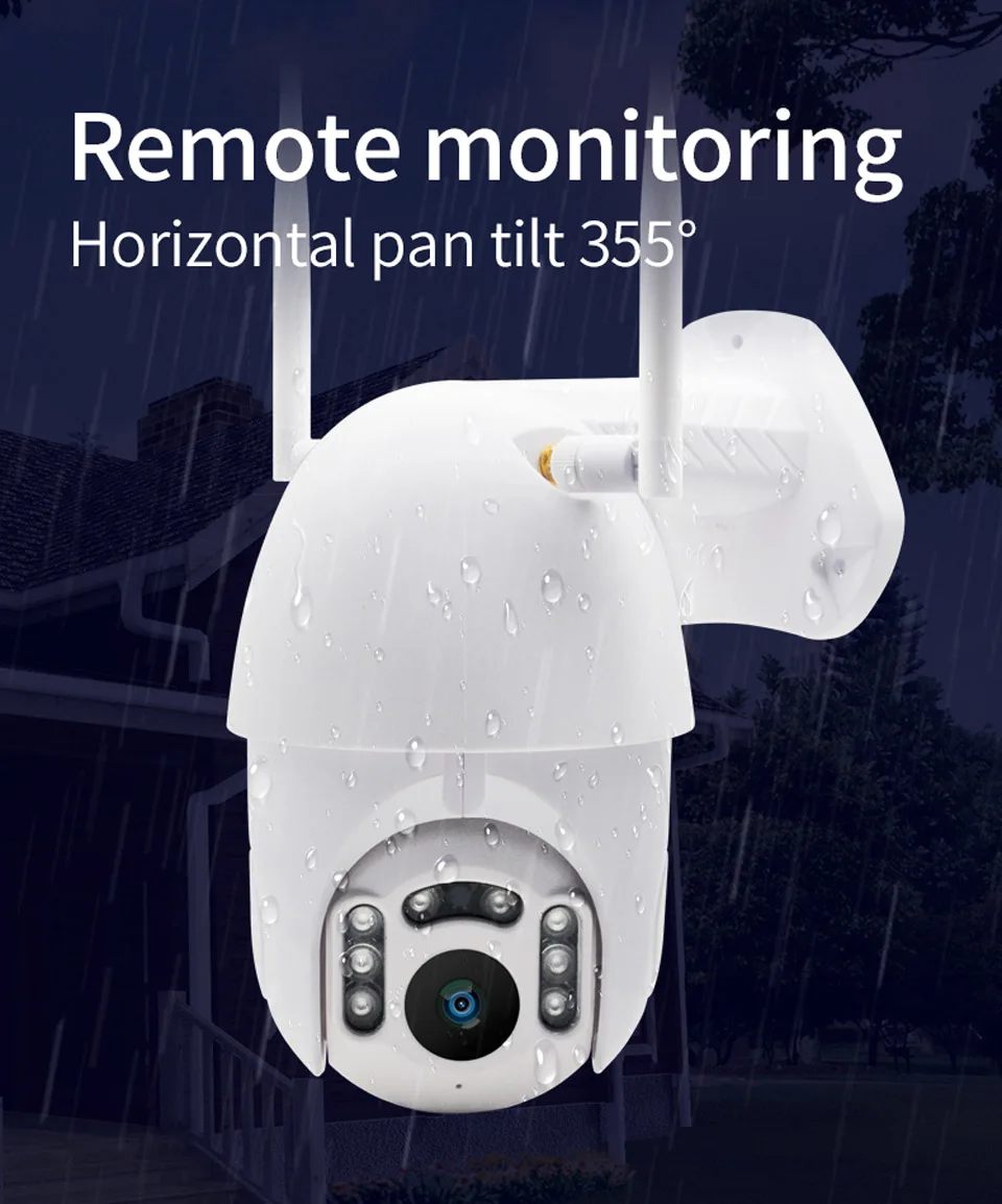 KSLAIC 2MP 1080P PTZ скоростная купольная камера, Wifi, уличная Водонепроницаемая ИК-камера, двухсторонняя аудио камера видеонаблюдения, приложение для домашней безопасности, беспроводная ip-камера