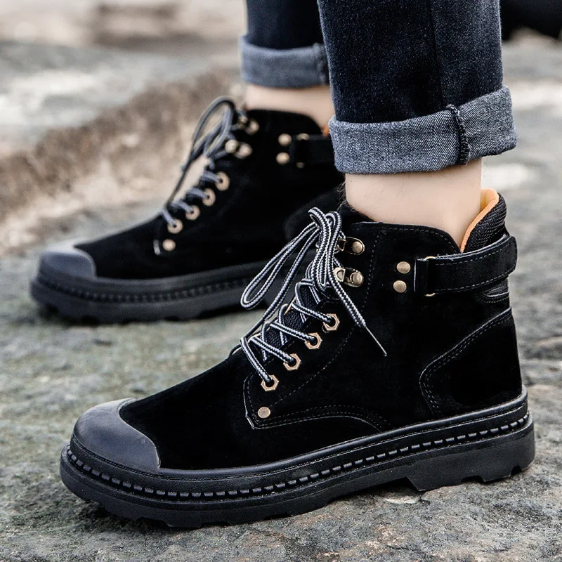 

Men's Boot Autumn And Winter Fashion Martin Boots Men's Trend Ankle Boots American-Style British Style zhong gao bang Versatile