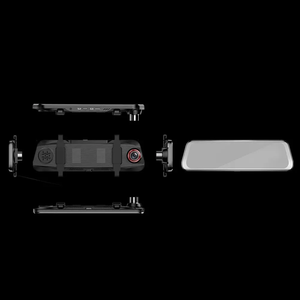 9,66 дюймов Автомобильный видеорегистратор с сенсорным экраном камера с двойным объективом видеорегистратор ночного видения с зеркалом заднего вида для Anytek T11