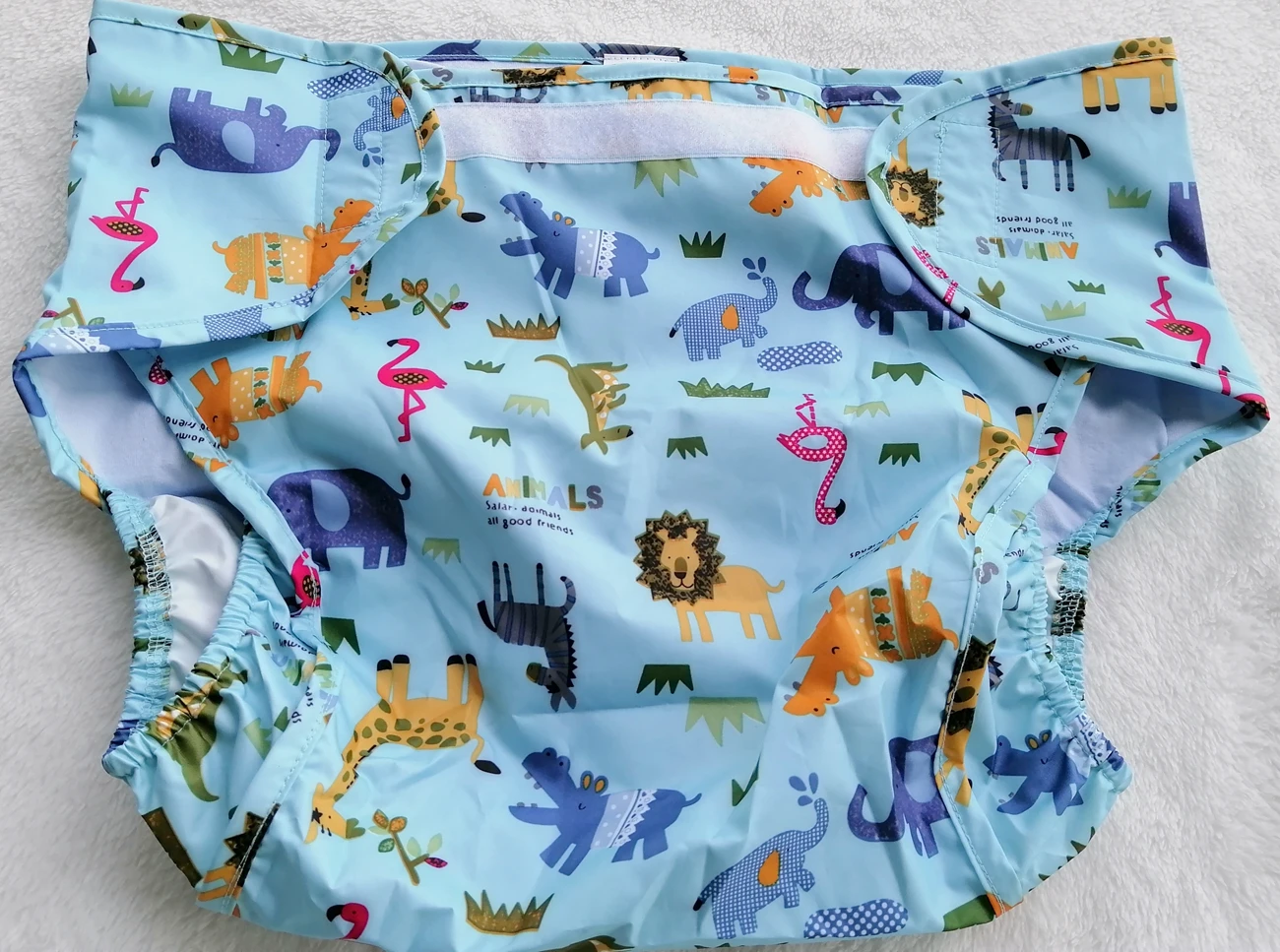 

Waterproof printed zoo cloth pant with padding inside /ABDL cloth diaper with padding /washable adult trainning pant