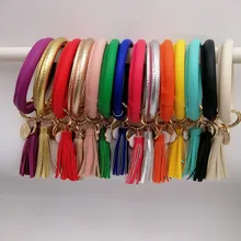 Женский брелок для девочек, браслет, круглая капля, масло, кисточка, кулон, браслет и браслет, брелок, ремешок на запястье, 32 цвета