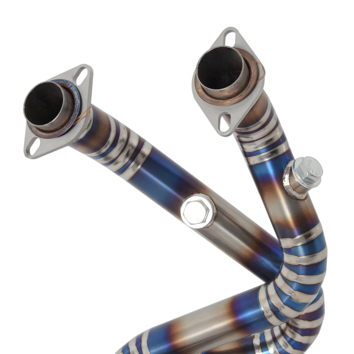 Slip on For CFMOTO CLX 700 CLX-700 Motorcycle Exhaust Front Link Pipe Titanium Alloy Modified Muffler Front Tube Connector - Image 4