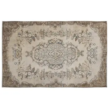 

Handmade Beige Vintage English English Area Rug 162x258 Cm-5'4''X8'6''