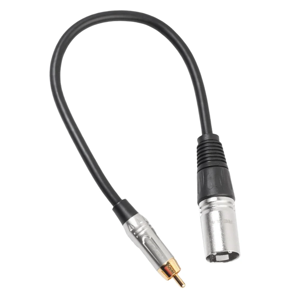 Аудио кабель от штекера Rca к женскому Xlr для сцены домашнего кинотеатра