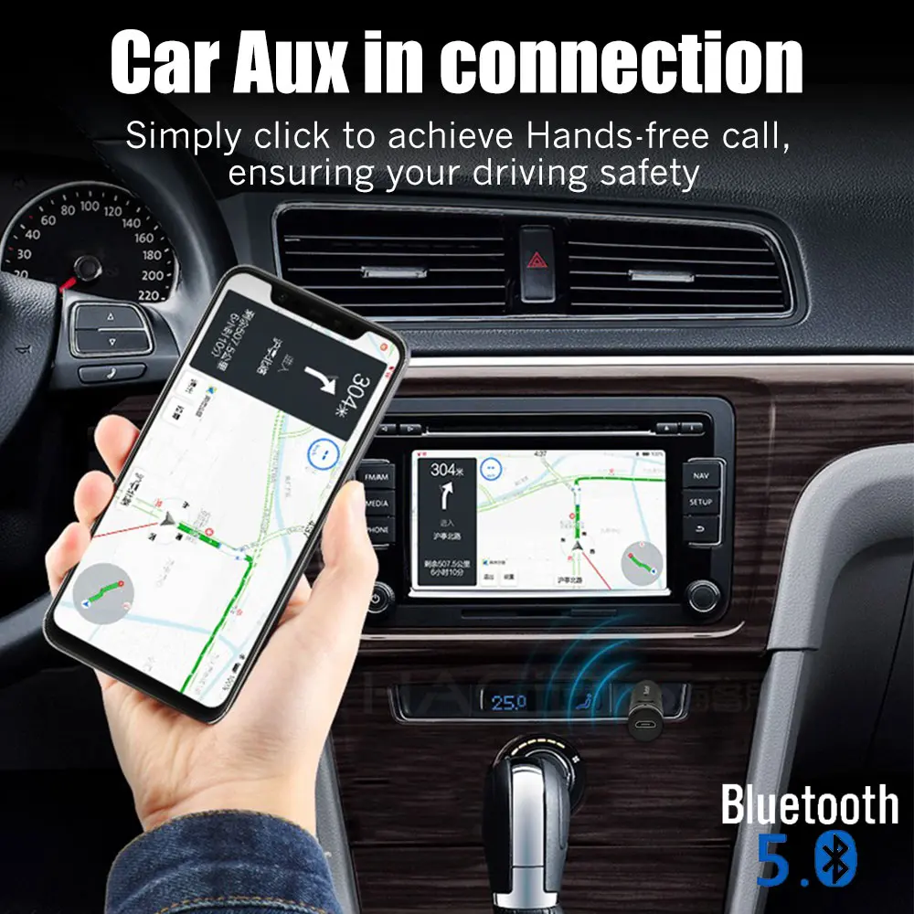 3,5 мм приемник Bluetooth беспроводной Aux Bluetooth 5,0 адаптер громкой связи стерео аудио музыкальный приемник для автомобильных наушников динамик