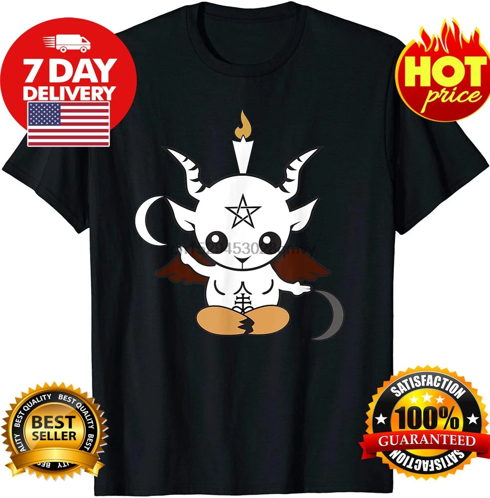 Goat Baphomet Shirt - Occult Satanic Lucifer Gift Women Men T-Shirt Birthday | Мужская одежда