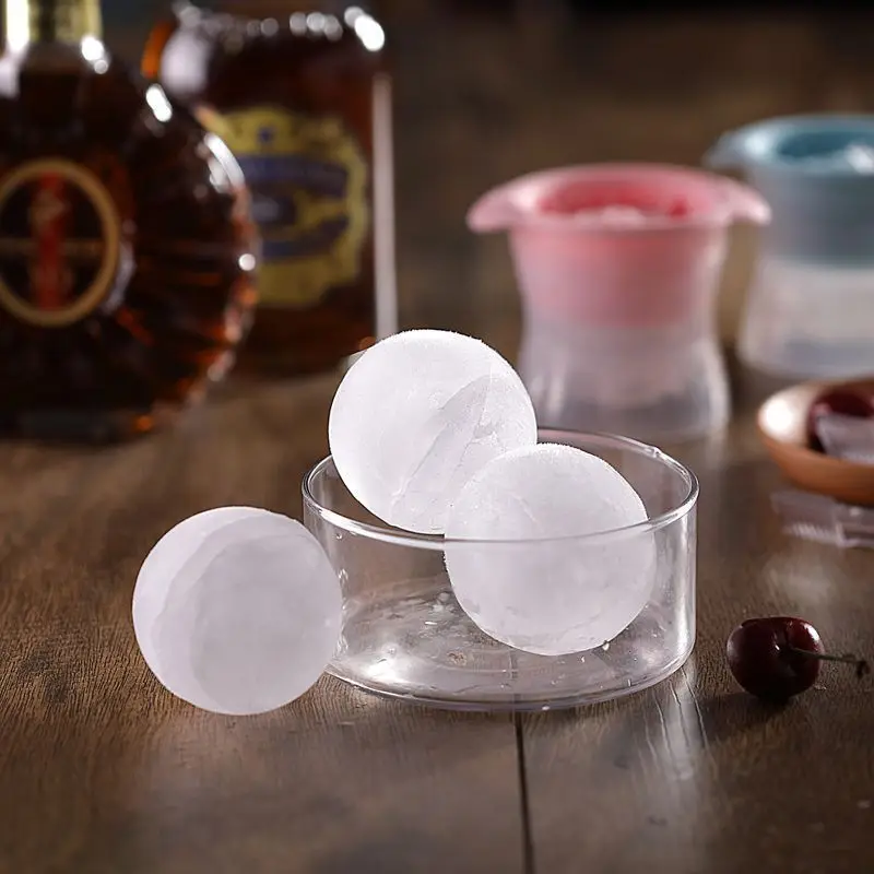 

Ice Cream Tool Big Ice Hockey Silicone Mold Whiskey Companion DIY Round Sphere Mould Tray Perfect 3D Ball Maker Kitchen Supplies