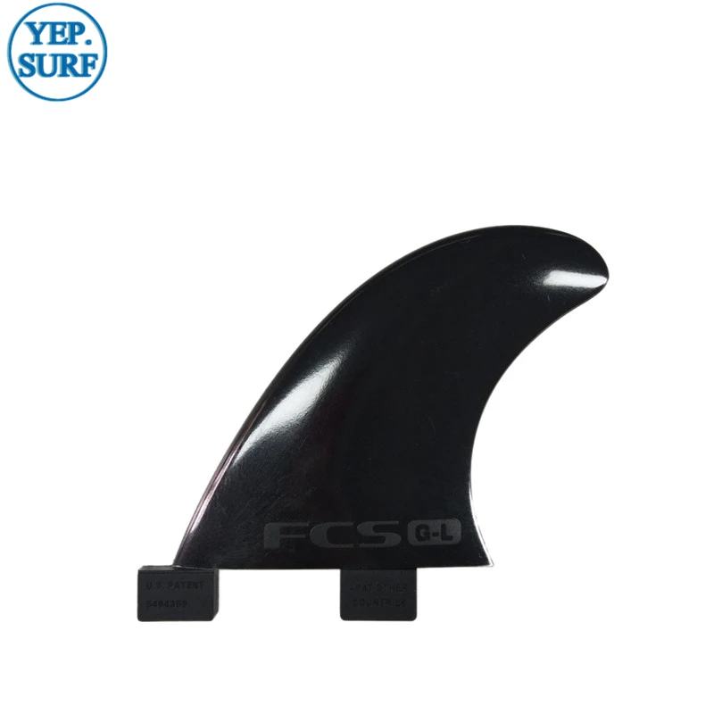 FCS GL плавник в серфинге черная пластиковая вспомогательная доска Quad Fin Quilhas Surf