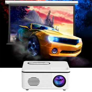 

1080P Mini HD Projector Portable LED Light USB AV Port for Office Home Theater Outdoor