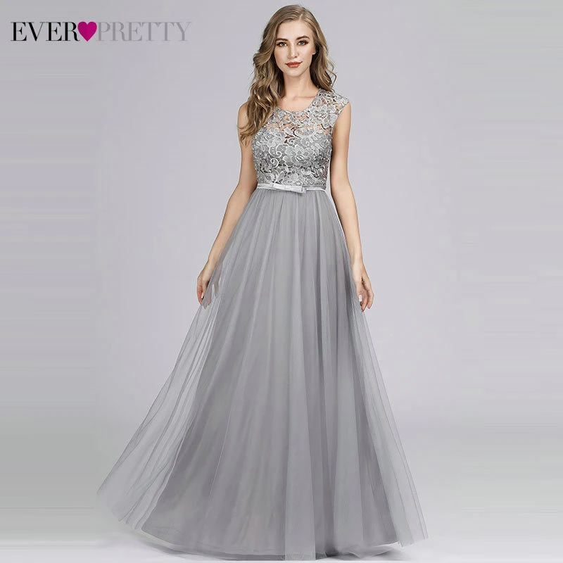 Vestidos elegantes color gris Clearance