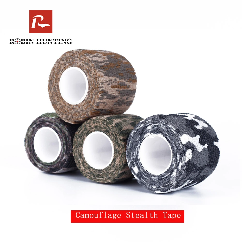 

Robin 5cmx4.5m Army Camo Outdoor Hunting Shooting Tool Camouflage Stealth Tape Waterproof Wrap Durable Army Gun Accessories