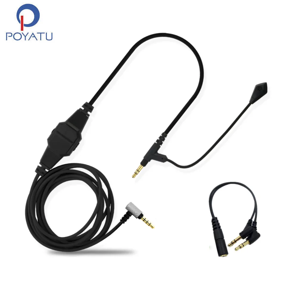 POYATU 3.5mm Male Boom Microphone Volume Cable For SONY WH XB900N WH CH710N  Audio AUX Cord Skype PS4 Xbox One Gaming Headphone|Earphone Accessories| -  AliExpress
