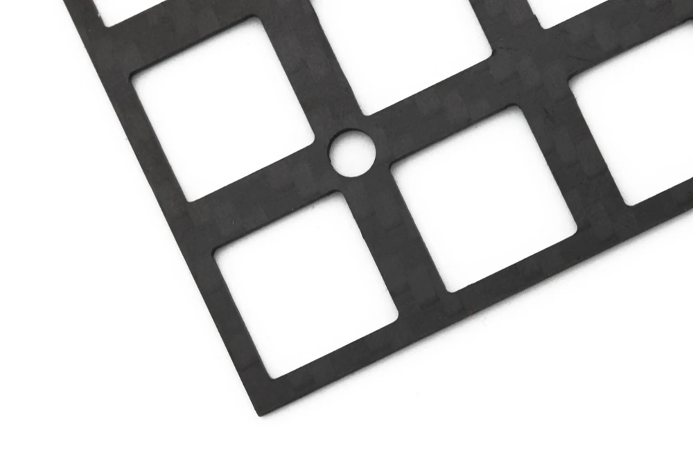 Placa de Fibra de Carbono Personalizada para Teclado Mecânico Placa para Jj40 Bm40 40 Edição mx - Imagem 2