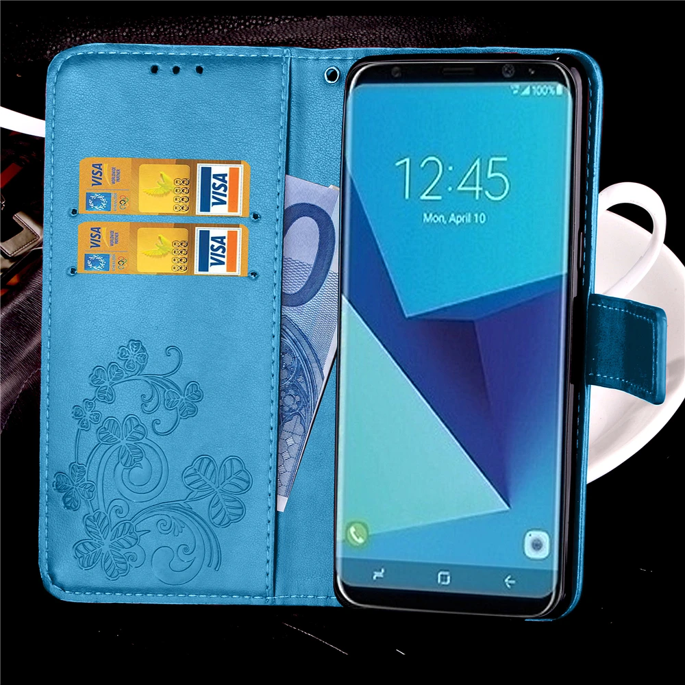 Чехол для samsung Galaxy S9 S8 S6 S7 край S3 S4 S5 Мини плюс кошелек кожа откидной I9300 i9500 задняя