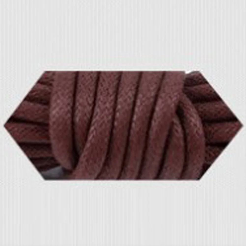 dark brown 1 пара, вощеная круглая эластичная обувь, женские и мужские ботинки на шнурках, Спортивная кожаная обувь, аксессуары, шнурки с круглым носком, Ботинки martin, шнурки - Цвет: dark brown
