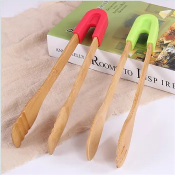 

Wooden Long Toaster Clips Bamboo Bread Kitchen Tongs Grilling Food BBQ Tool Wooden Clamp Food Clip Kitchen Utensils