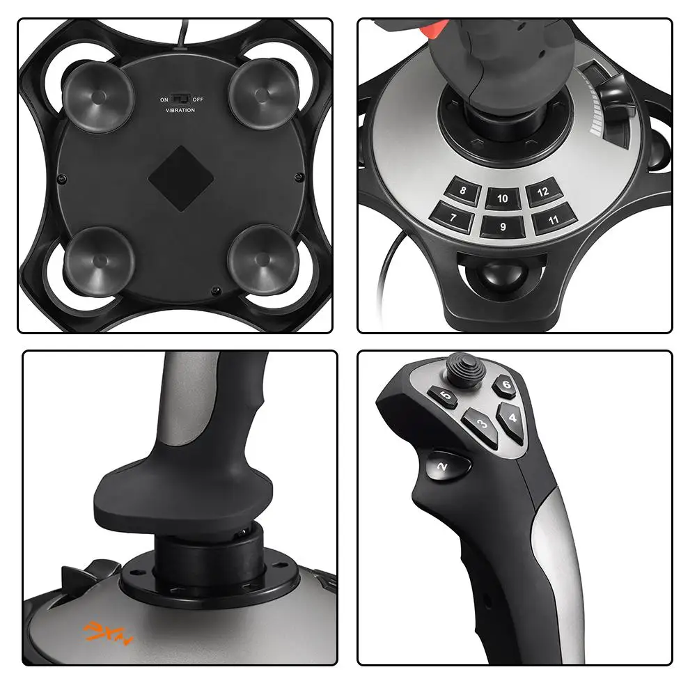Flight Joy Stick ПК геймпад USB интерфейс компьютерный игровой джойстик с вибрацией аналоговый контроллер для ПК