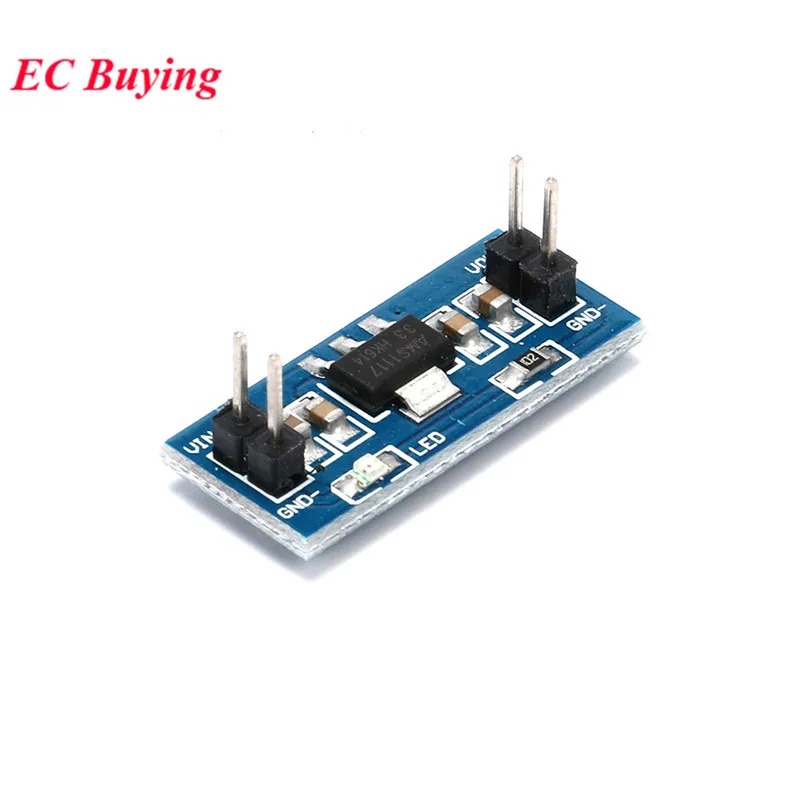 Фото 5 шт./партия, понижающий модуль питания AMS1117 LM1117 для Arduino Raspberry pi, постоянный ток 1,2 в, 1,5 в, 1,8 в, 2,5 В, 3,3 В, 5 В №2