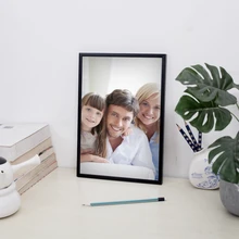 Металлический плакат фоторамка фотопортрет рамки настенные съемные простые тонкие идеальный подарок для дома 40*30 см