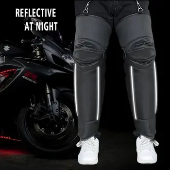 

1 Pair Motorcycle Long Knee Protector Protective Gear Oxford Cloth Knee Guards Kit Free Riding Thickening Protection Moto Access