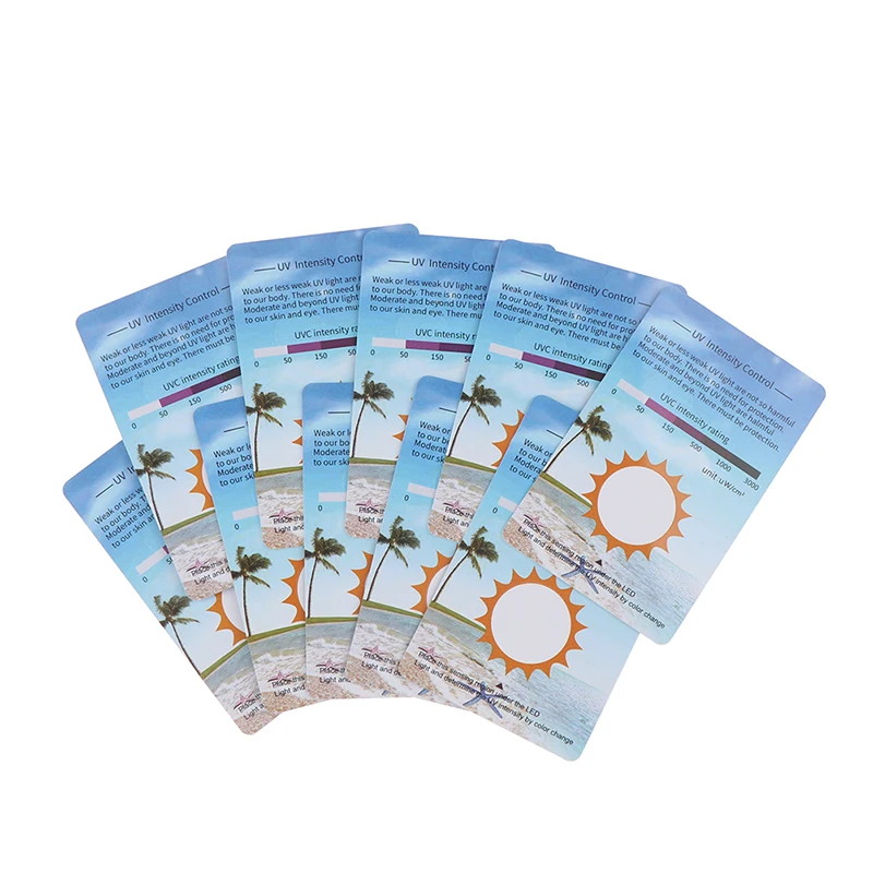 10Pcs PVC UVB Test Cards Reptiles Terrarium UV Test Card Life Effective Tests Measurement Analysis Tools 3