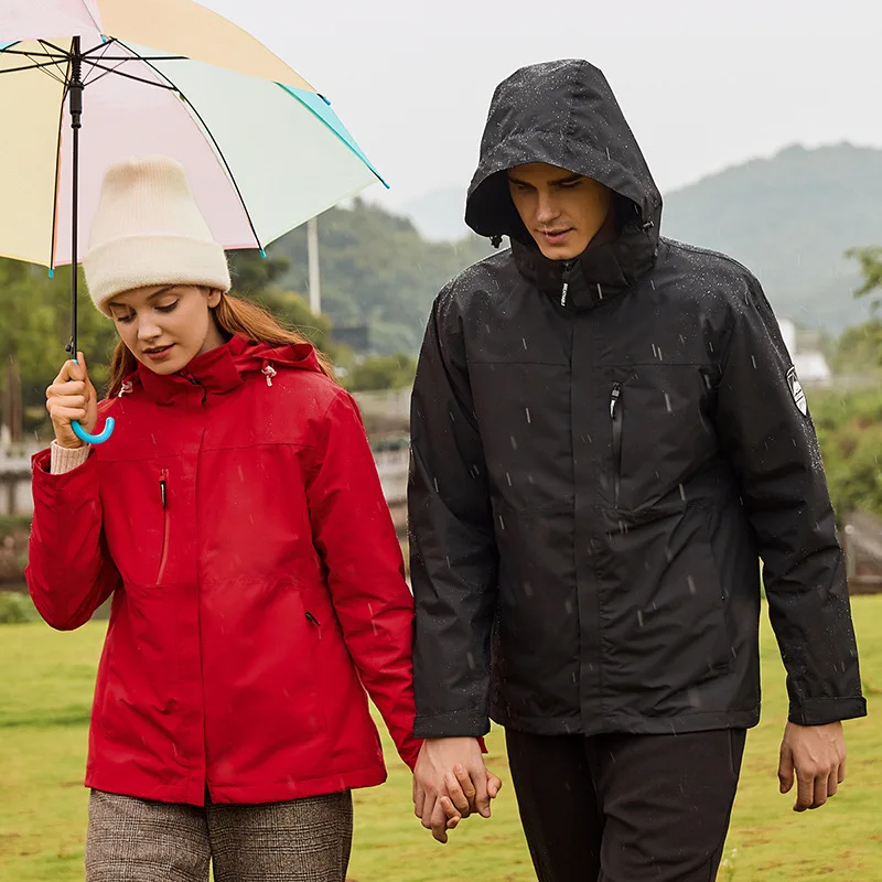 Outdoor Couple Camping Waterproof Jacket