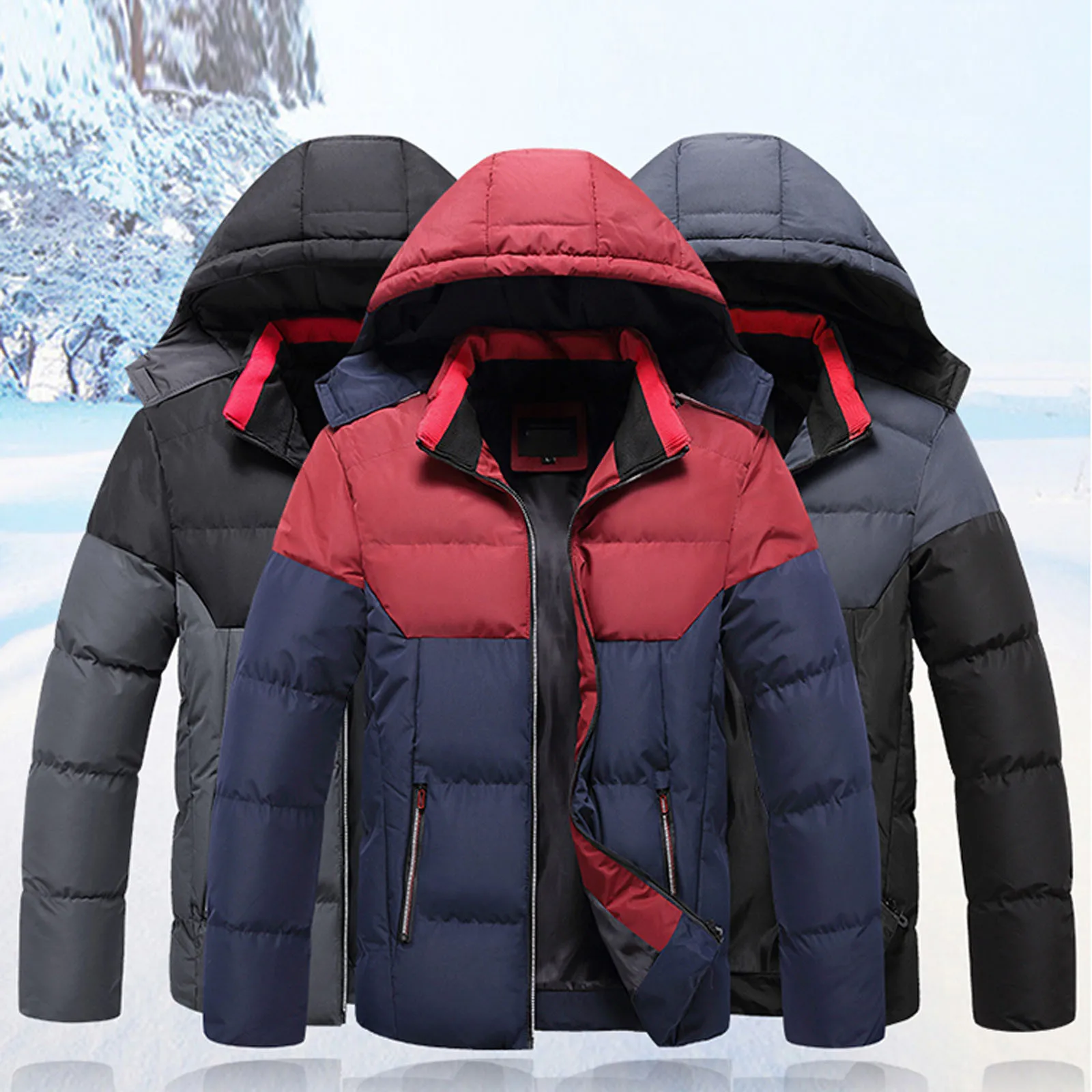 

Men Winter Warm Jacket Hooded Softshell For Windproof Soft Coat Shell Jacket Cotton Clothes Coats Fashion Male Casual Coat